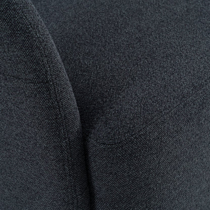 Modrest Dowsett - Modern Charcoal Fabric Swivel Accent Chair