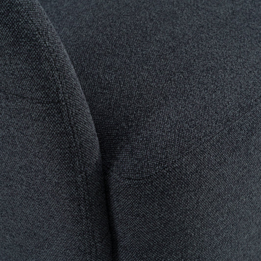 Modrest Dowsett - Modern Charcoal Fabric Swivel Accent Chair