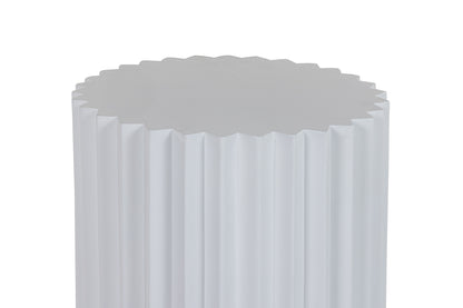 Modrest Evadale - Modern White Concrete End Table