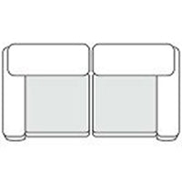 Divani Casa Everest - Modern Brown Leather Modular Sectional Sofa-2-Piece Sectional