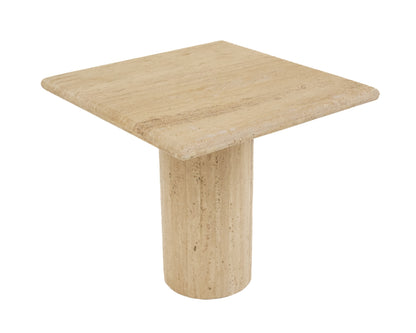 Modrest Fletcher - Modern Travertine Marble 18" Tall End Table