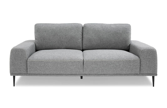 Divani Casa Fonda - Modern Grey Fabric Sofa