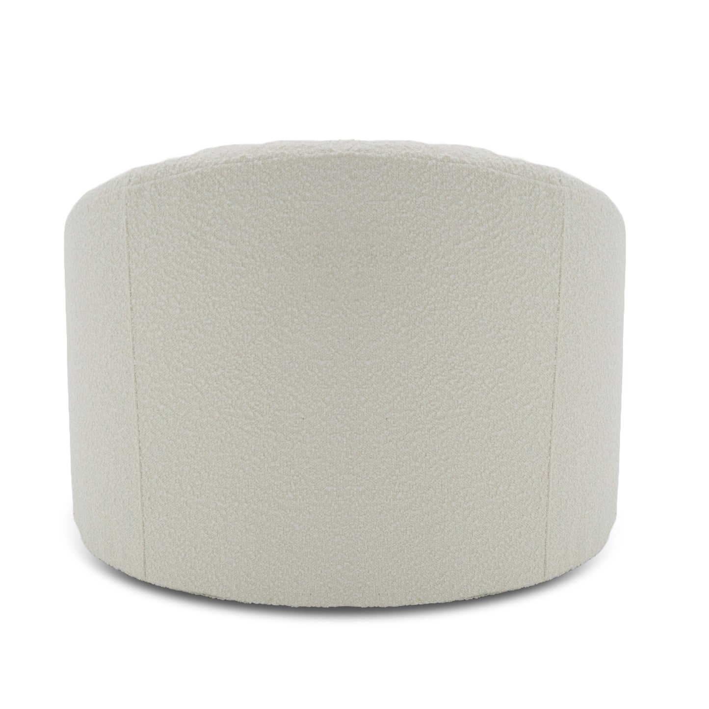 Modrest Frontier - Glam White Fabric Accent Chair
