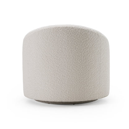 Modrest Frontier - Glam Off-White Fabric Accent Chair