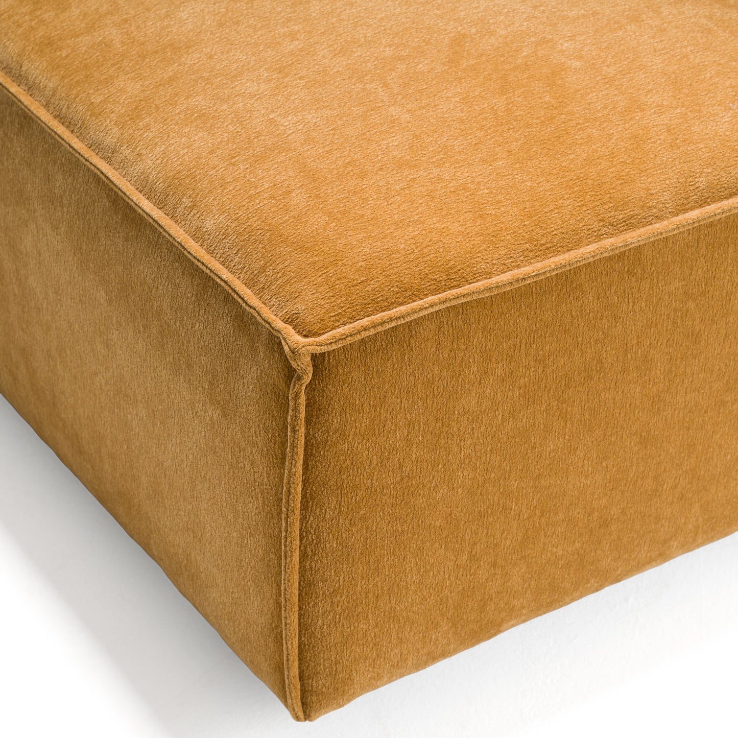 Divani Casa Gene - Modern Ochre Fabric Modular Corner Sectional Seat