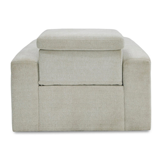 Divani Casa Gering - Modern Beige Fabric Power Recliner Chair