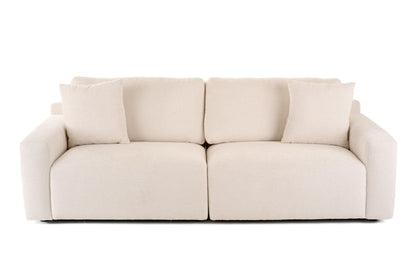 Divani Casa Gloria - Modern White Fabric Sofa