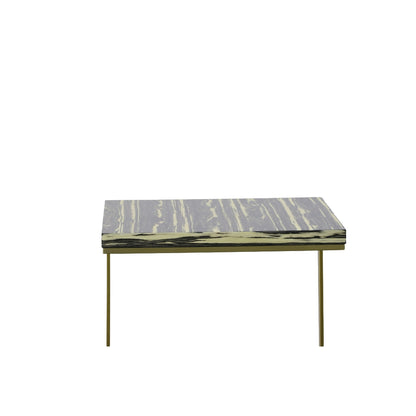 Modrest Greely - Glam Black and Gold Marble End Table