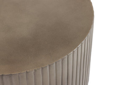 Modrest Gruver - Modern Grey Concrete End Table