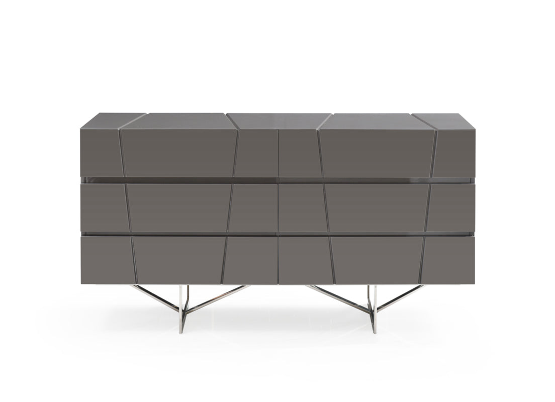 Modrest Chrysler Modern Grey Bedroom Set
