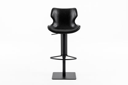 Modrest Jamila - Modern Dark Brown Eco-Leather Bar Stool