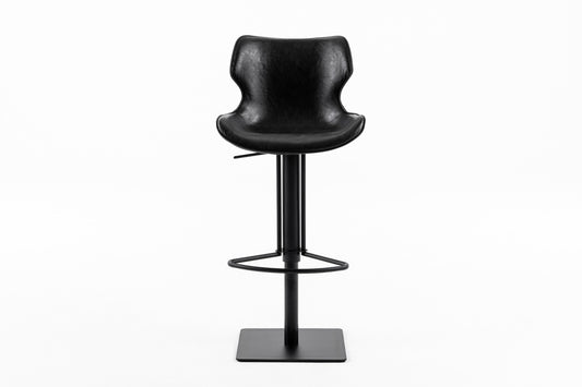 Modrest Jamila - Modern Dark Brown Eco-Leather Bar Stool
