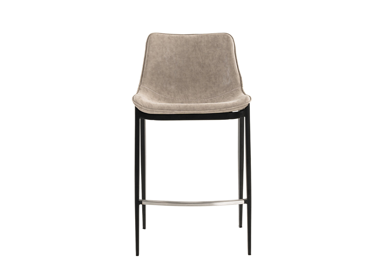 Modrest Jane - Modern Tan & Black Counter Stool (Set of 2)