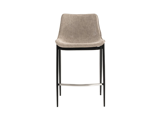 Modrest Jane - Modern Tan & Black Counter Stool (Set of 2)