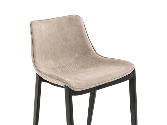 Modrest Jane - Modern Tan & Black Counter Stool (Set of 2)