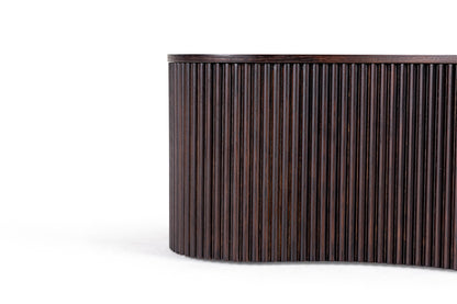 Modrest Jessie - Modern Smoked Oak Freeform Coffee Table