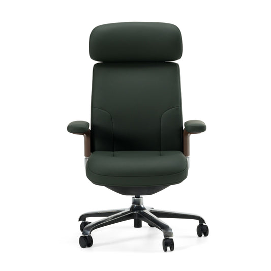 Modrest Johnson - Modern Green Leather Executive Office Chair
