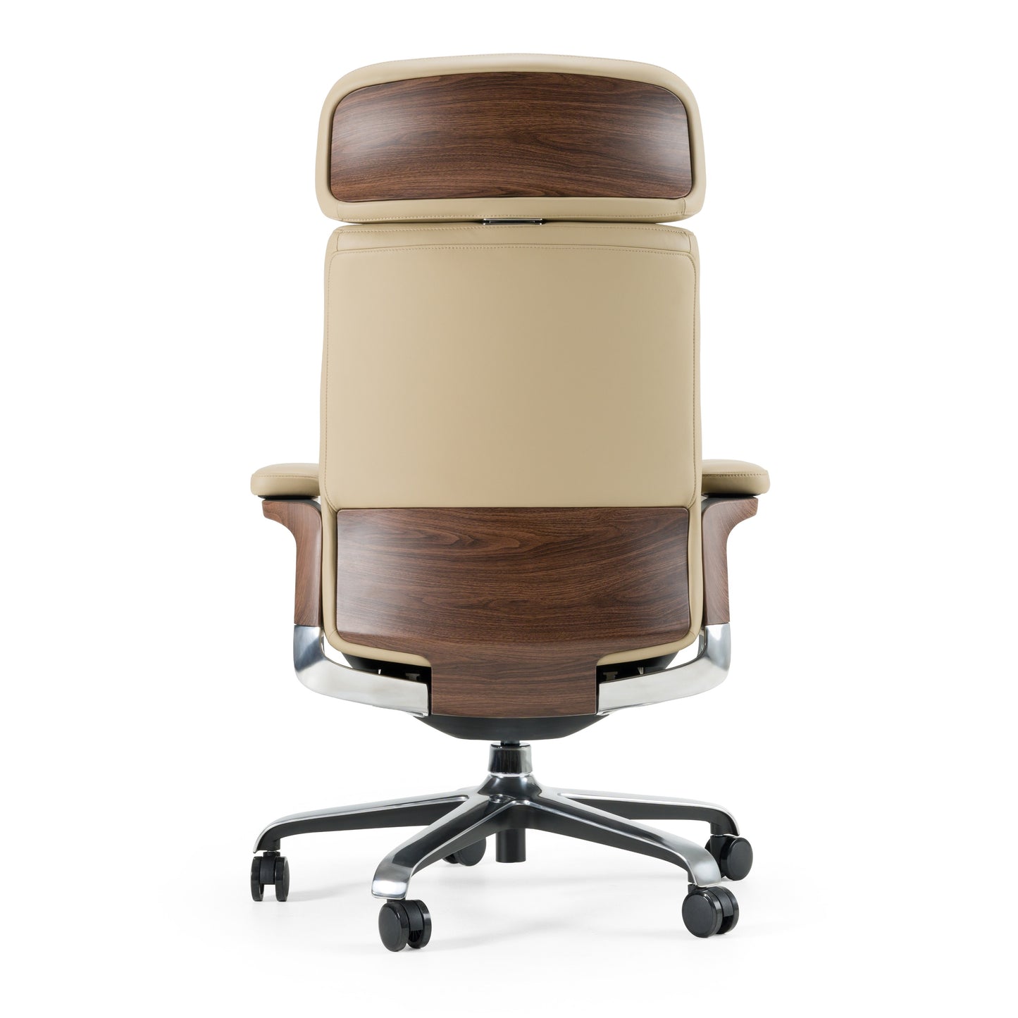 Modrest Johnson - Modern Beige Leather Executive Office Chair