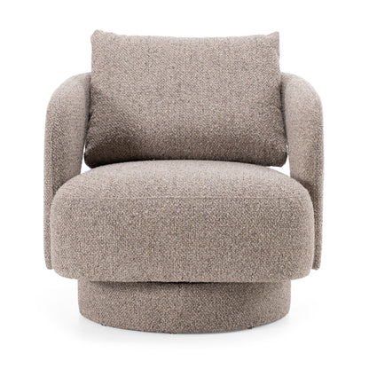 Divani Casa Johnny - Modern Brown Fabric Accent Chair