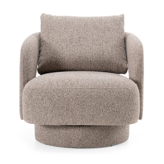 Divani Casa Johnny - Modern Brown Fabric Accent Chair