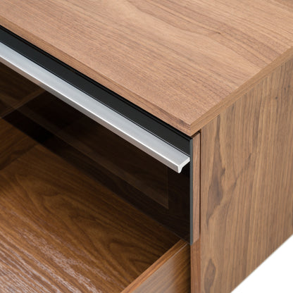 Modrest Karlstad - Modern White + Walnut TV Stand
