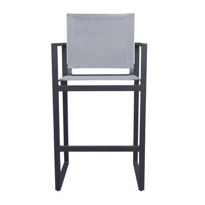 Renava Kayak - Modern Charcoal Outdoor Bar Stool