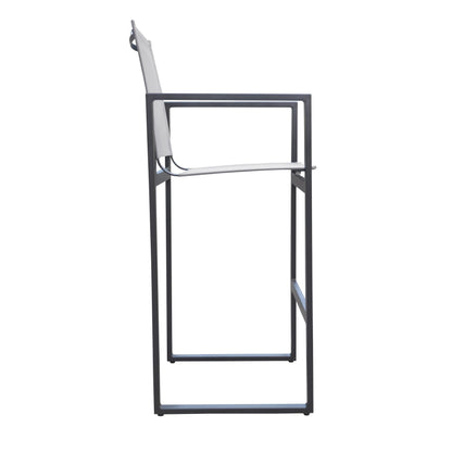 Renava Kayak - Modern Charcoal Outdoor Bar Stool