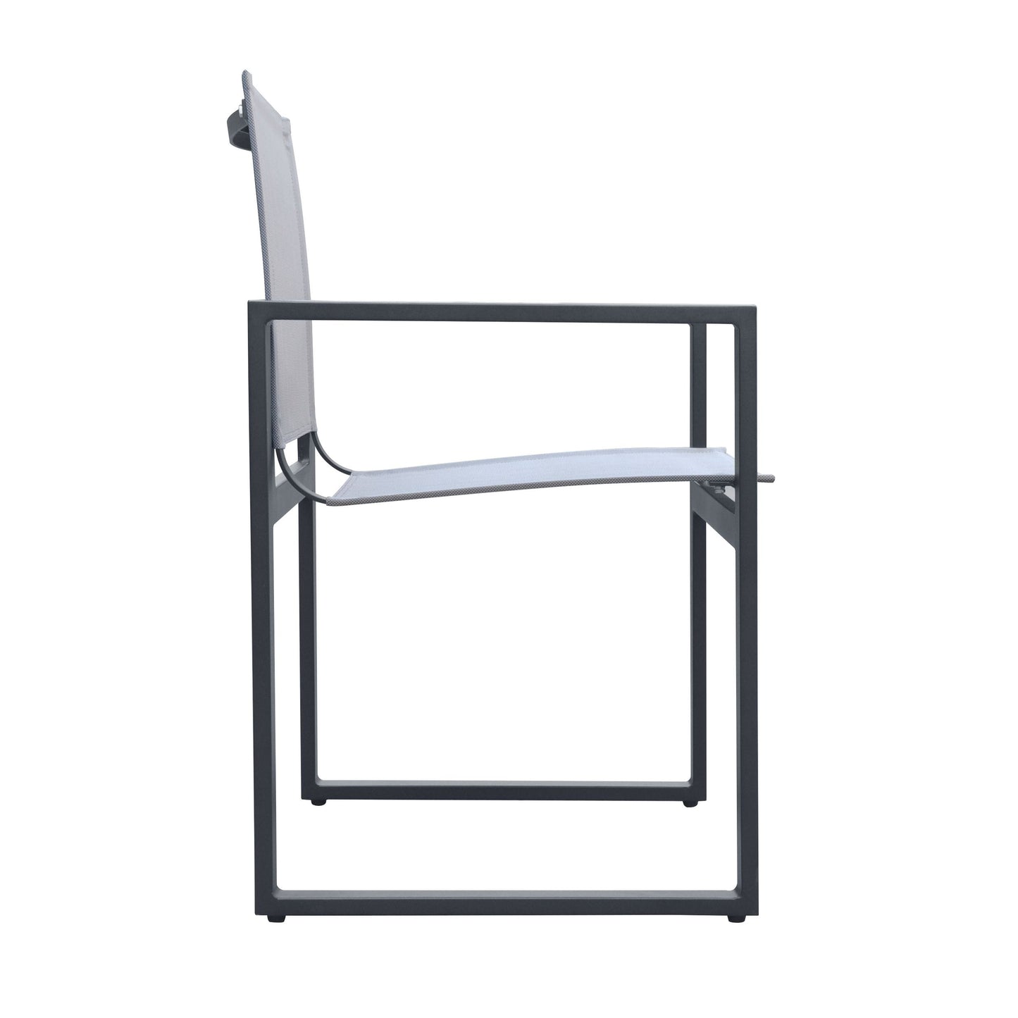 Renava Kayak - Modern Charcoal Outdoor Dining Armchair (Set of 2)