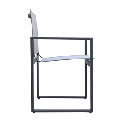 Renava Kayak - Modern Charcoal Outdoor Dining Armchair (Set of 2)