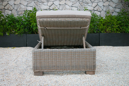 Renava Knox Outdoor Wicker Sunbed