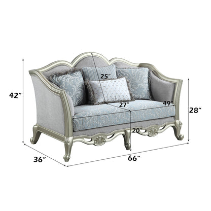 Qunsia Loveseat W/4 Pillows