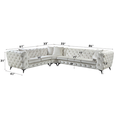 Atronia Sectional Sofa W/4 Pillows