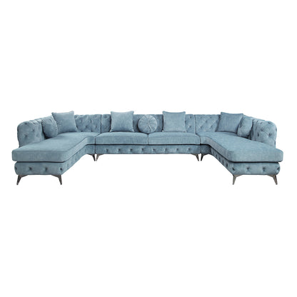 Zerah Sectional Sofa W/7 Pillows