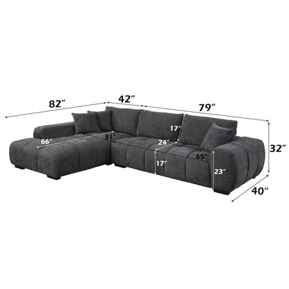 Chosen Sectional Sofa w/3 Pillows