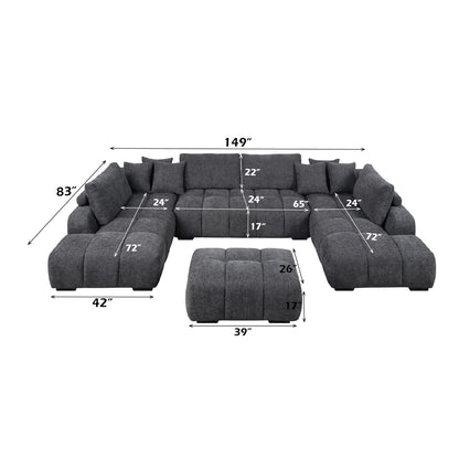 Chosen Sectional Sofa w/6 Pillows