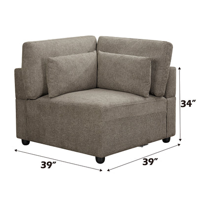 Rylie Modular - Wedge w/3 Pillows