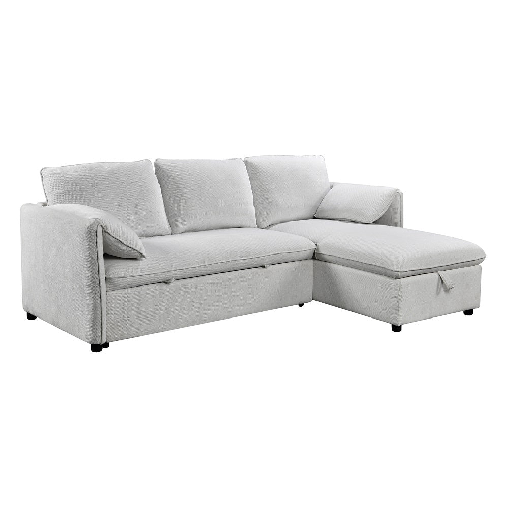 Yaroslav Reversible Sectional Sofa W/Sleeper & Storage