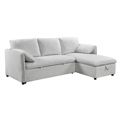 Yaroslav Reversible Sectional Sofa W/Sleeper & Storage
