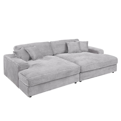Hilde Sectional Sofa w/4 Pillows