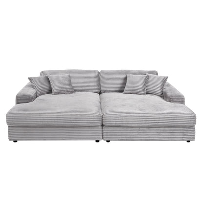 Hilde Sectional Sofa w/4 Pillows