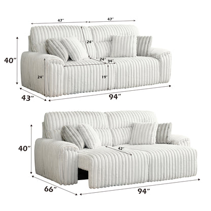 Jaya Power Motion Sofa w/Sleeper & USB Port