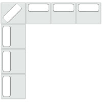 Divani Casa Mondo - Modern Modular Beige Fabric Sectional Sofa-7-Piece Sectional