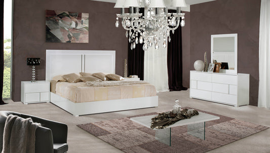 Modrest Nicla Italian Modern White Bed