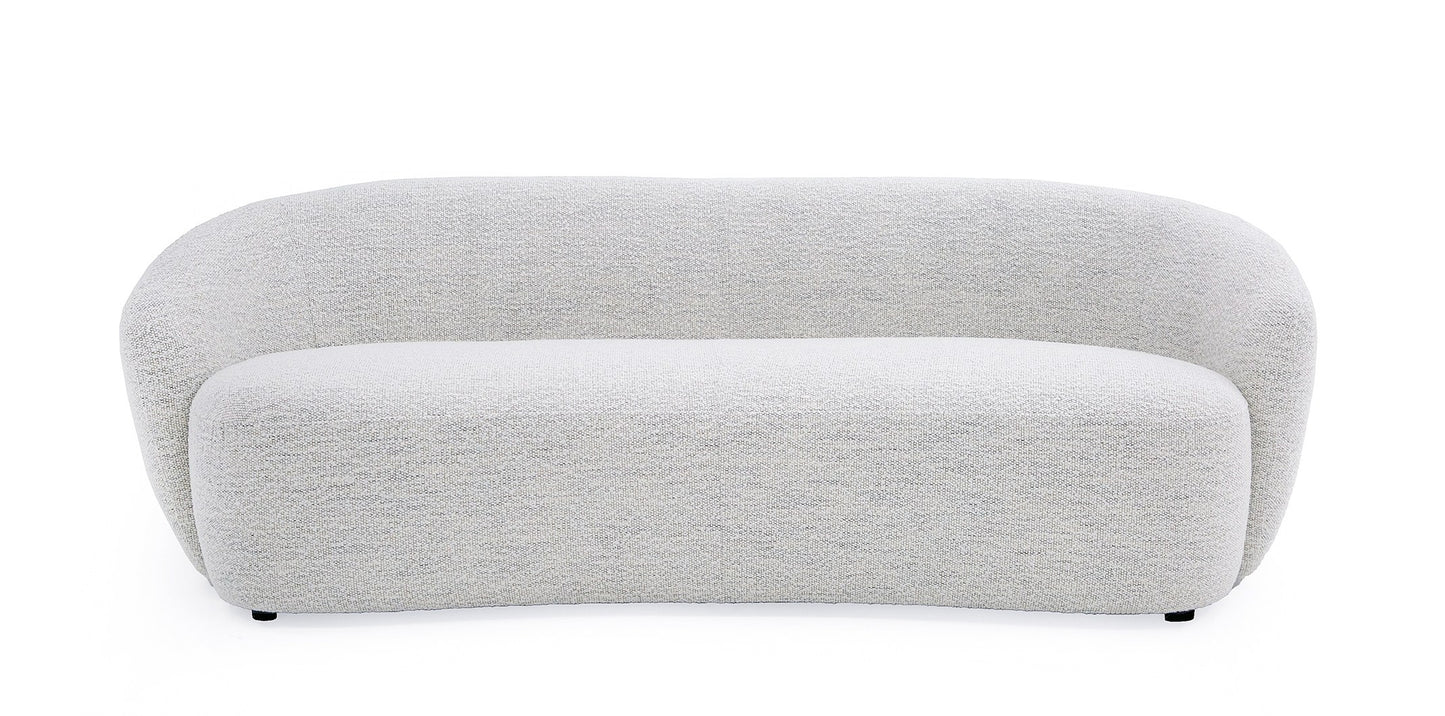 Modrest Omaha - Modern Off White Fabric Sofa