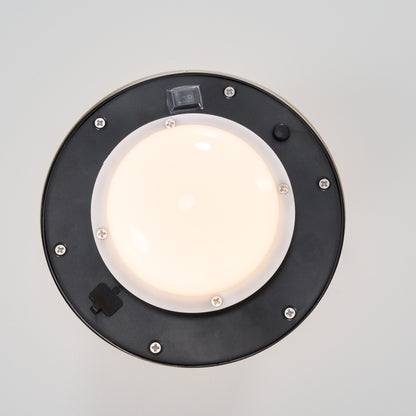Renava Onza - Outdoor White Medium End Table w/ Solar Light