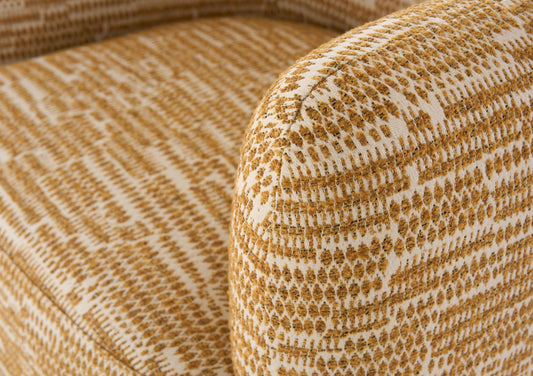 Divani Casa Optima - Mid-Century Modern Orange Fabric Accent Chair