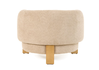 Divani Casa Optima - Mid-Century Modern Taupe Fabric Accent Chair