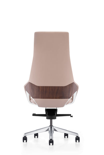 Modrest - Prost Modern Beige High Back Executive Office Chair