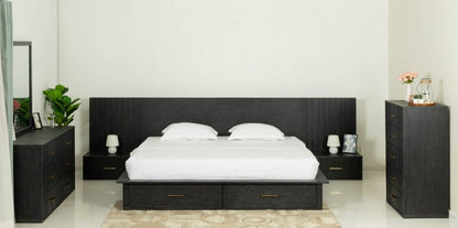 Modrest Manchester- Contemporary Dark Grey Bedroom Set