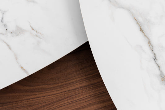 Modrest Robson - Modern Ceramic + Walnut Coffee Table